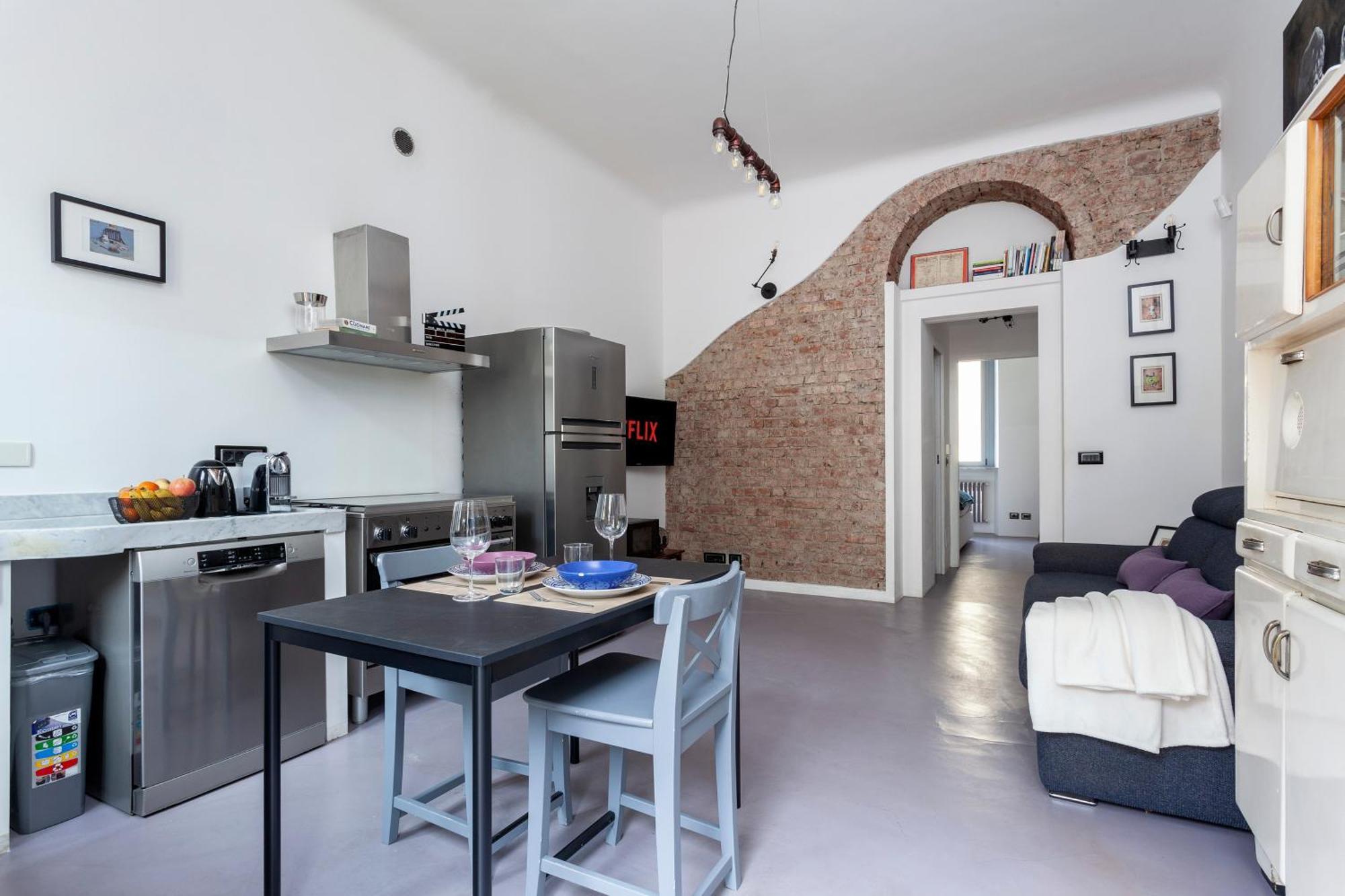 Apartamento Stylish Industrial Flat Milán Exterior foto